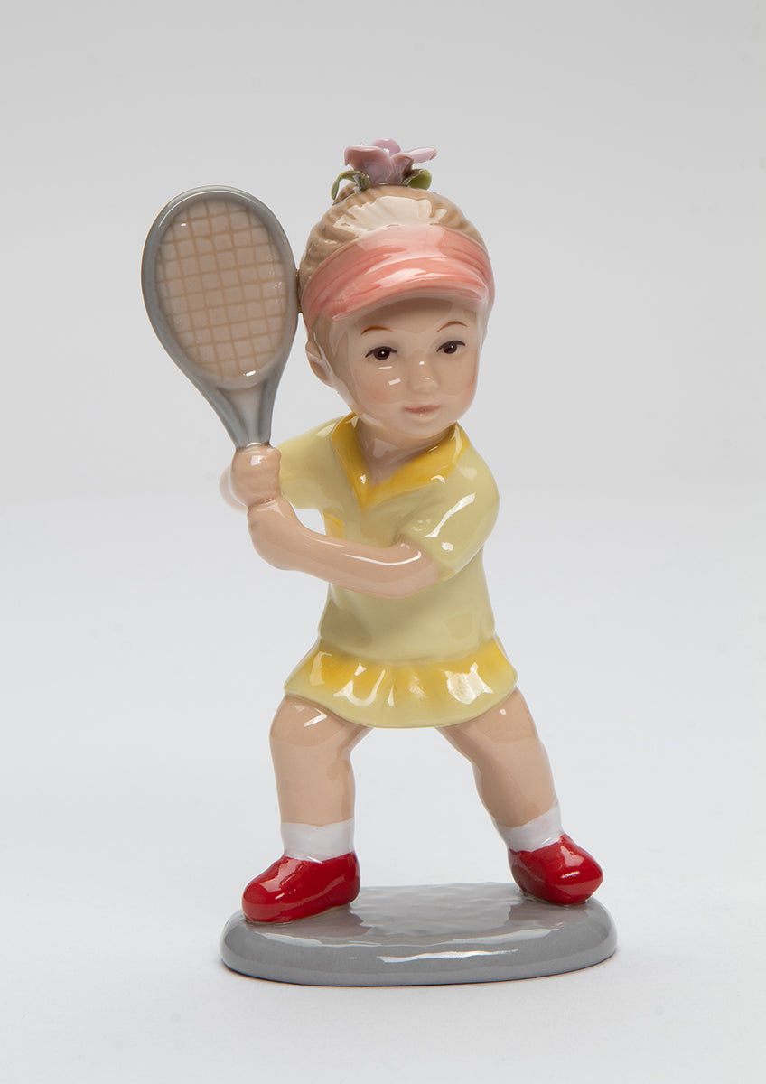 Ceramic Tennis Girl Figurine Home Décor Gift for Her Gift for Mom Gift for Daughter Wimbledon - Figurine