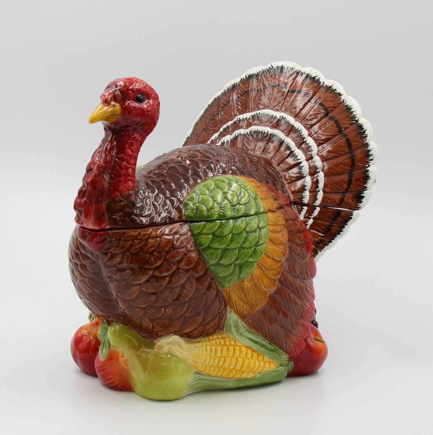 Ceramic Traditional Turkey Cookie Jar Home Décor Gift for Her Gift for Mom Kitchen Décor Fall Décor Thanksgiving Décor