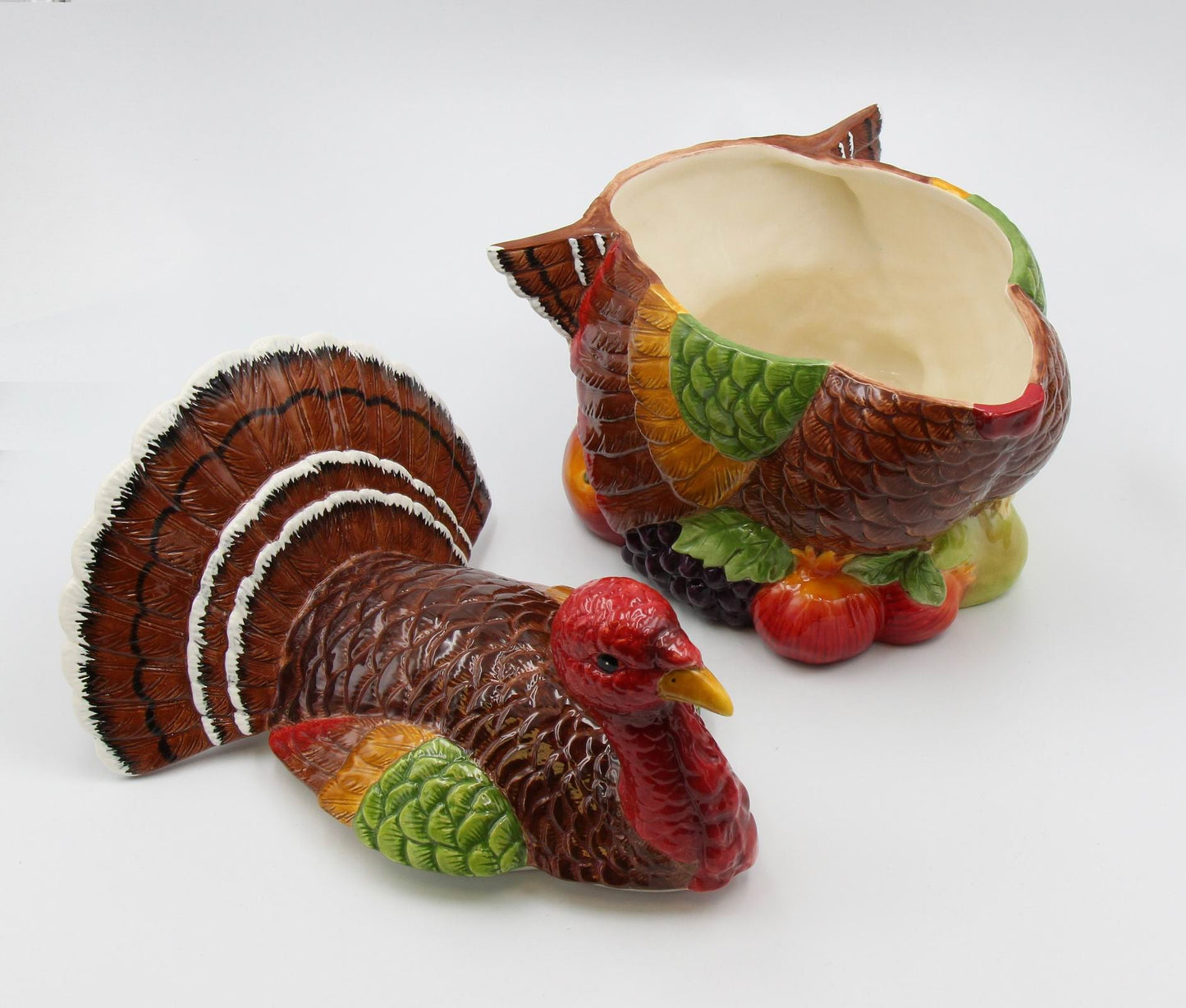 Ceramic Traditional Turkey Cookie Jar Home Décor Gift for Her Gift for Mom Kitchen Décor Fall Décor Thanksgiving Décor