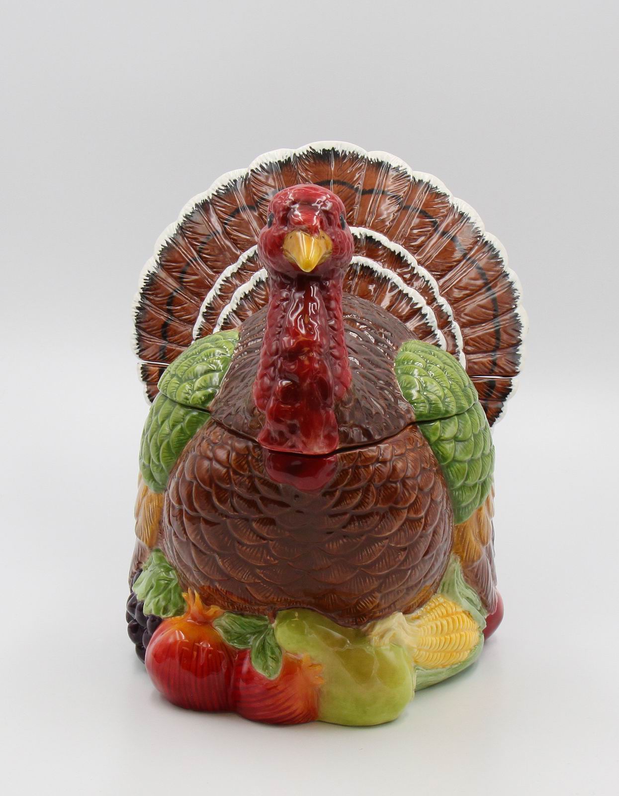 Ceramic Traditional Turkey Cookie Jar Home Décor Gift for Her Gift for Mom Kitchen Décor Fall Décor Thanksgiving Décor