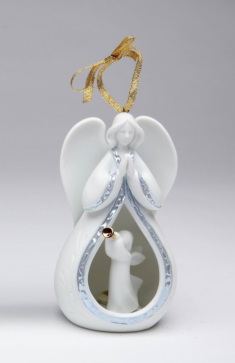 Ceramic Trumpeting Angel Ornament Home Décor Religious Décor Religious Gift Church Décor Baptism Gift Christmas Decor
