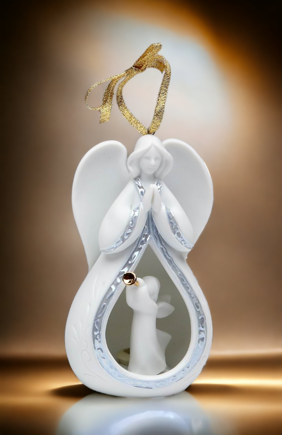 Ceramic Trumpeting Angel Ornament Home Décor Religious Décor Religious Gift Church Décor Baptism Gift Christmas Decor