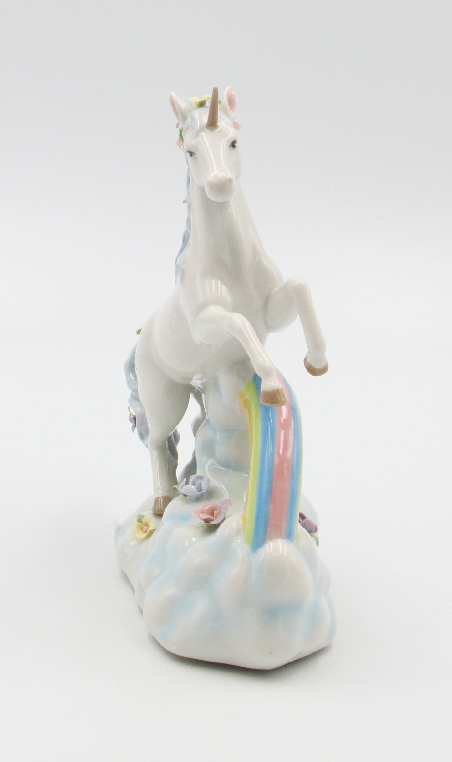 Ceramic Unicorn Jumping Over The Rainbow Musical Box Home Décor Gift for Her Gift for Daughter Horse Lover Gift