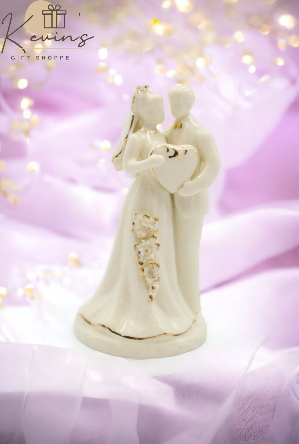 Ceramic Wedding & Anniversary Couple Cake Topper Wedding Décor Wedding Gift Wedding Favor Anniversary Décor Anniversary