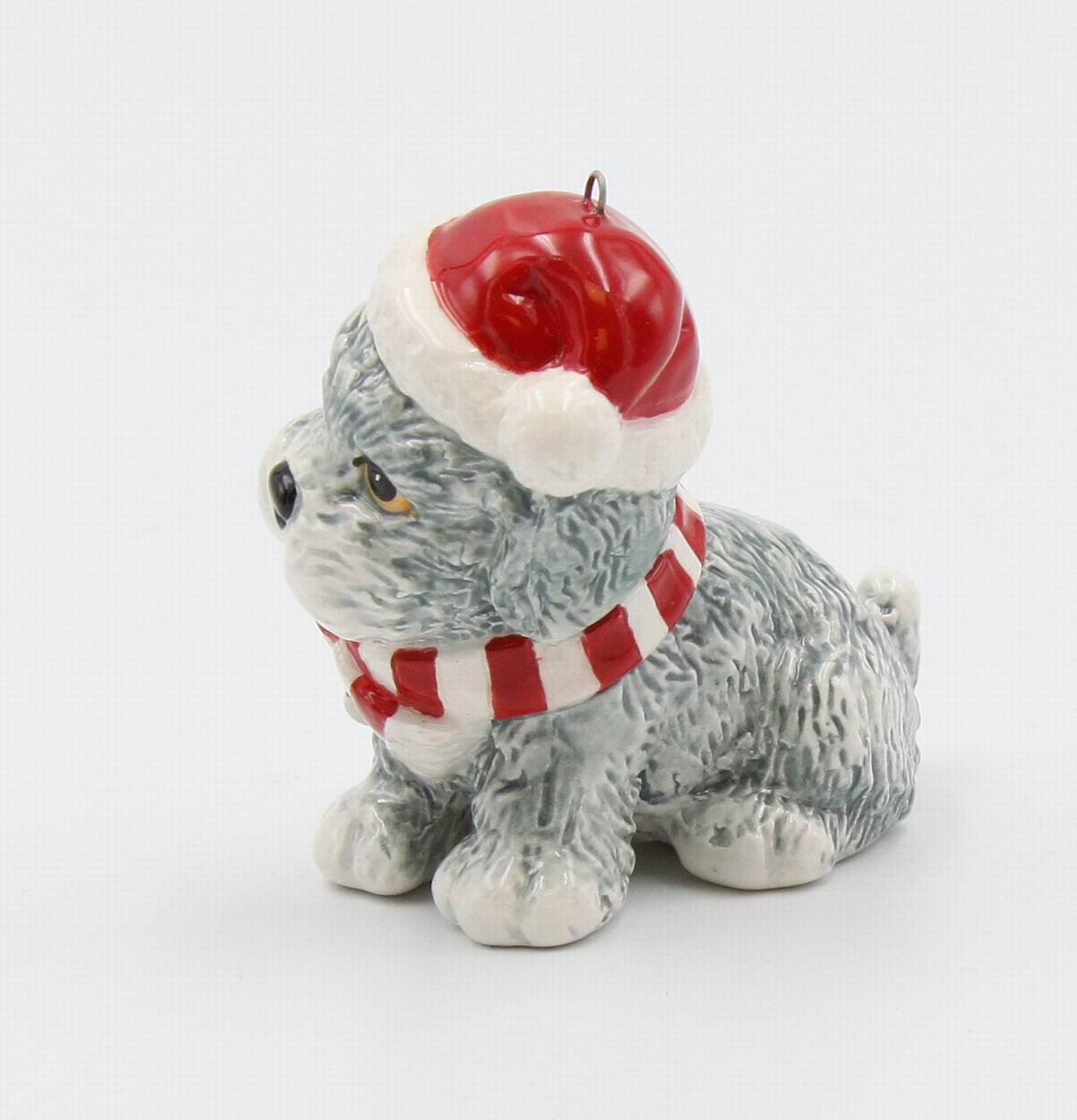 Ceramic West Terrier Christmas Ornament Home Décor Gift for Her Gift for Mom Kitchen Décor Dog Lover Gift Pet Loss Gift