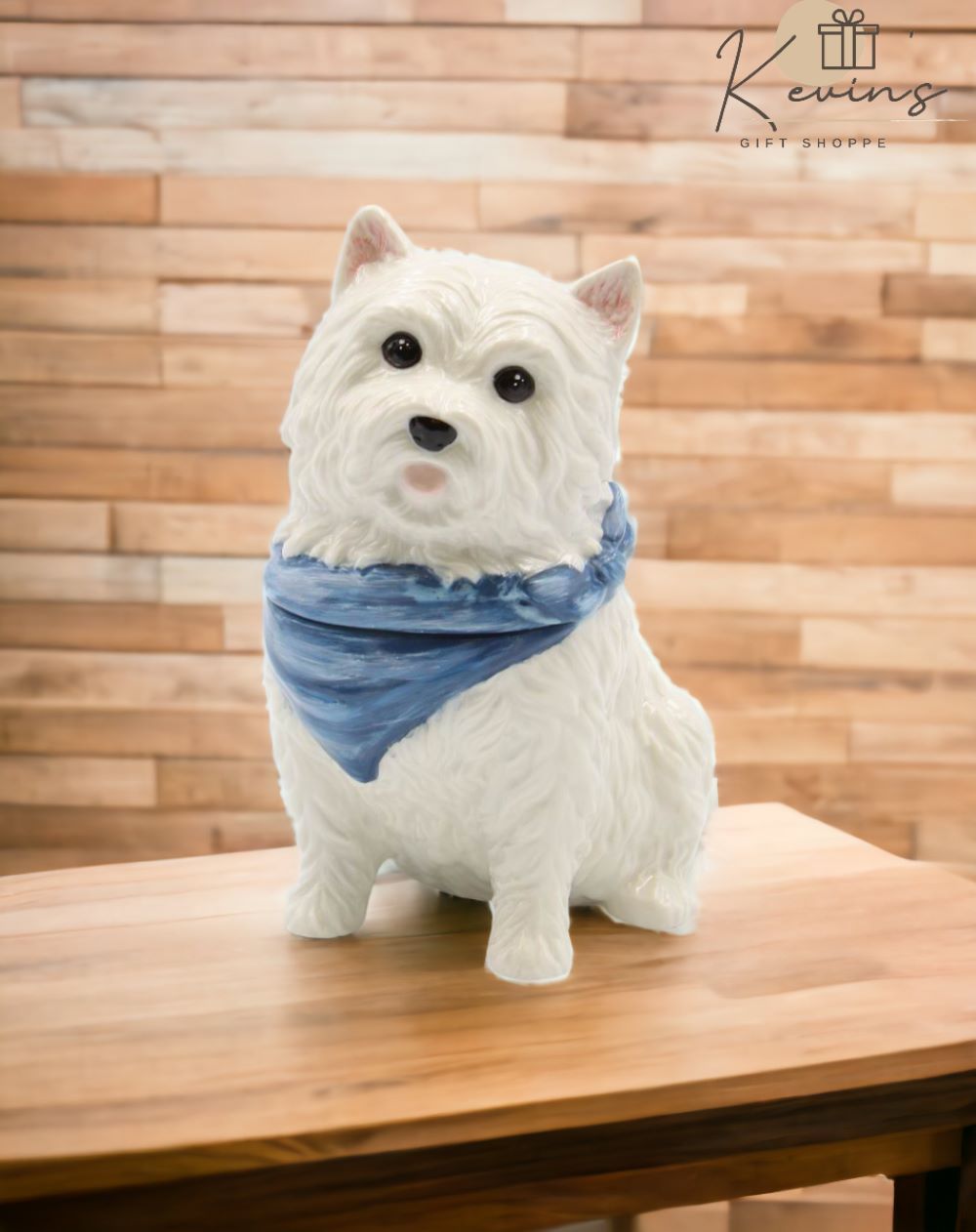 Ceramic West Terrier Dog Cookie Jar Home Décor Gift for Her Gift for Mom Kitchen Décor Dog Lover Gift - Cookie Jars