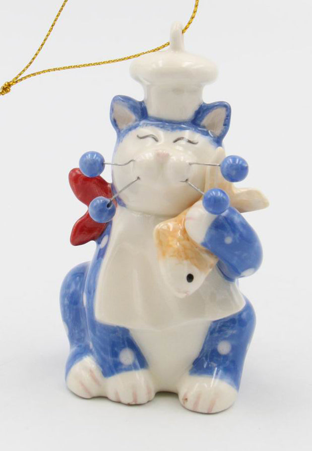 Whisker Cat - Chef Ornament - kevinsgiftshoppe