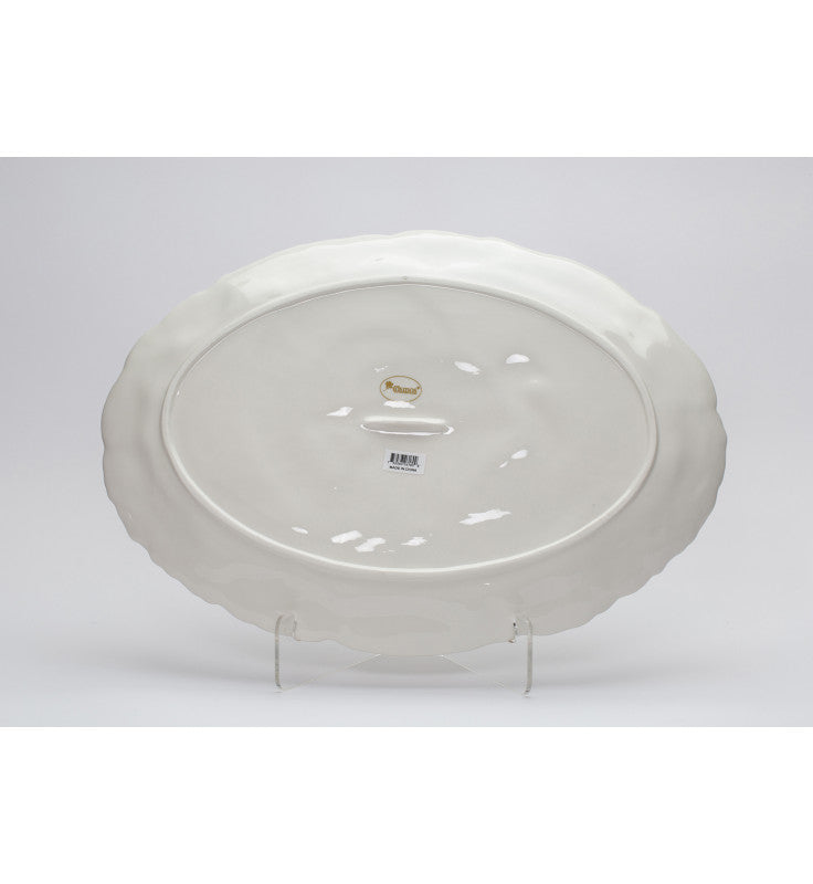 Ceramic White Turkey Platter Home Décor Gift for Her Gift for Mom Farmhouse Kitchen Décor Fall Décor Thanksgiving Décor