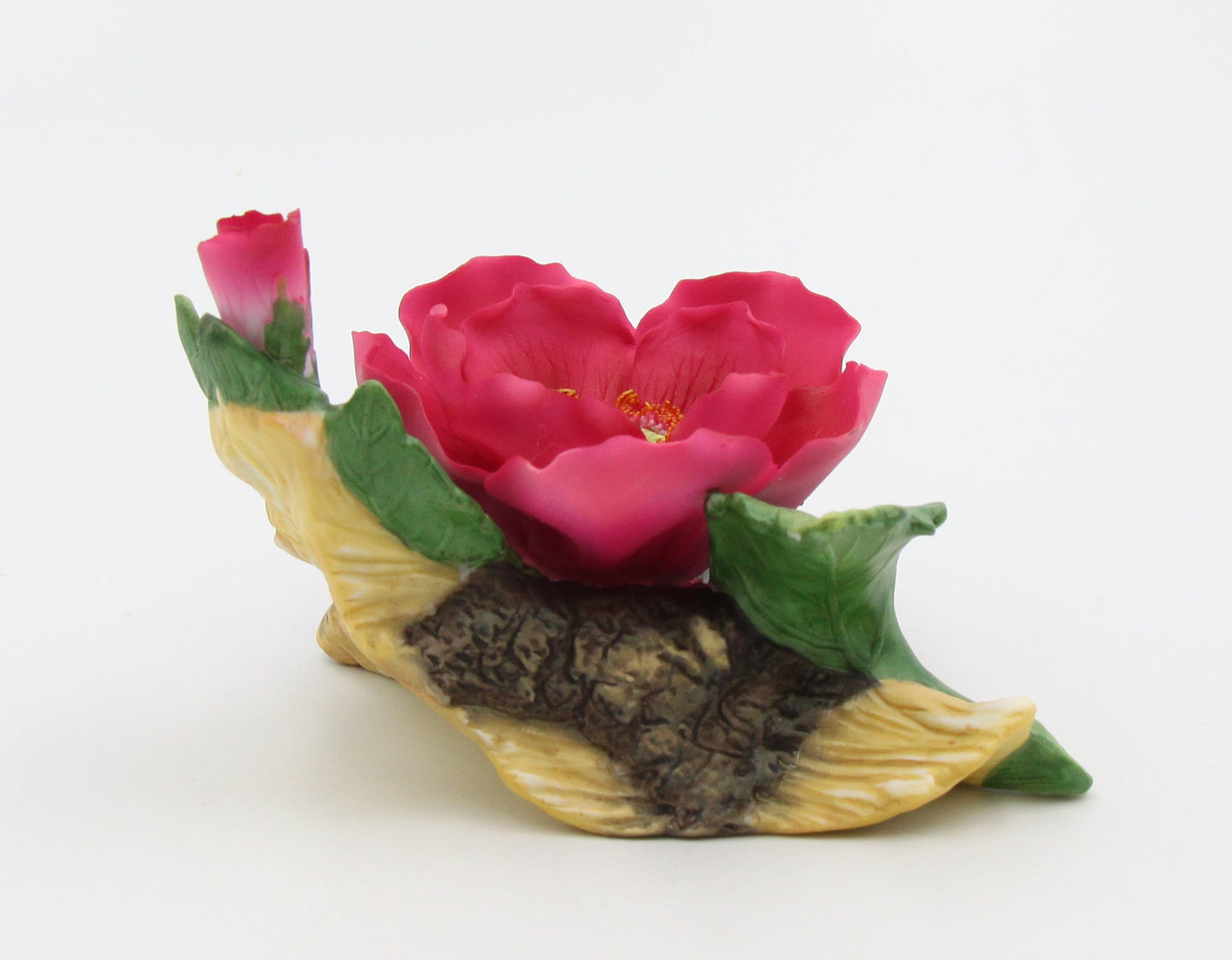 Ceramic Wildrose Flower Half Inch Tapper Candle Holder Home Décor Gift for Her Gift for Mom Nature Lover Gift - Candle