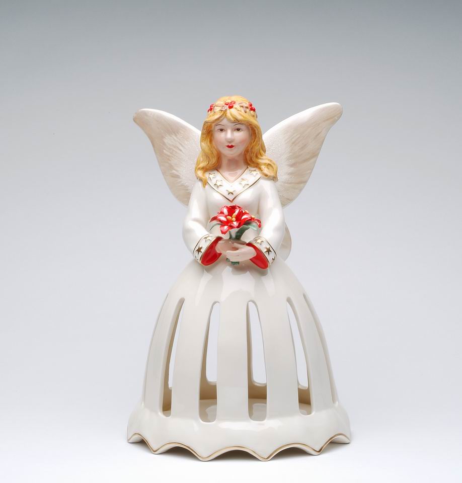 Ceramic Winter Fairy Napkin Holder Home Décor Gift for Her Gift for Mom Kitchen Décor Christmas Décor - Figurine