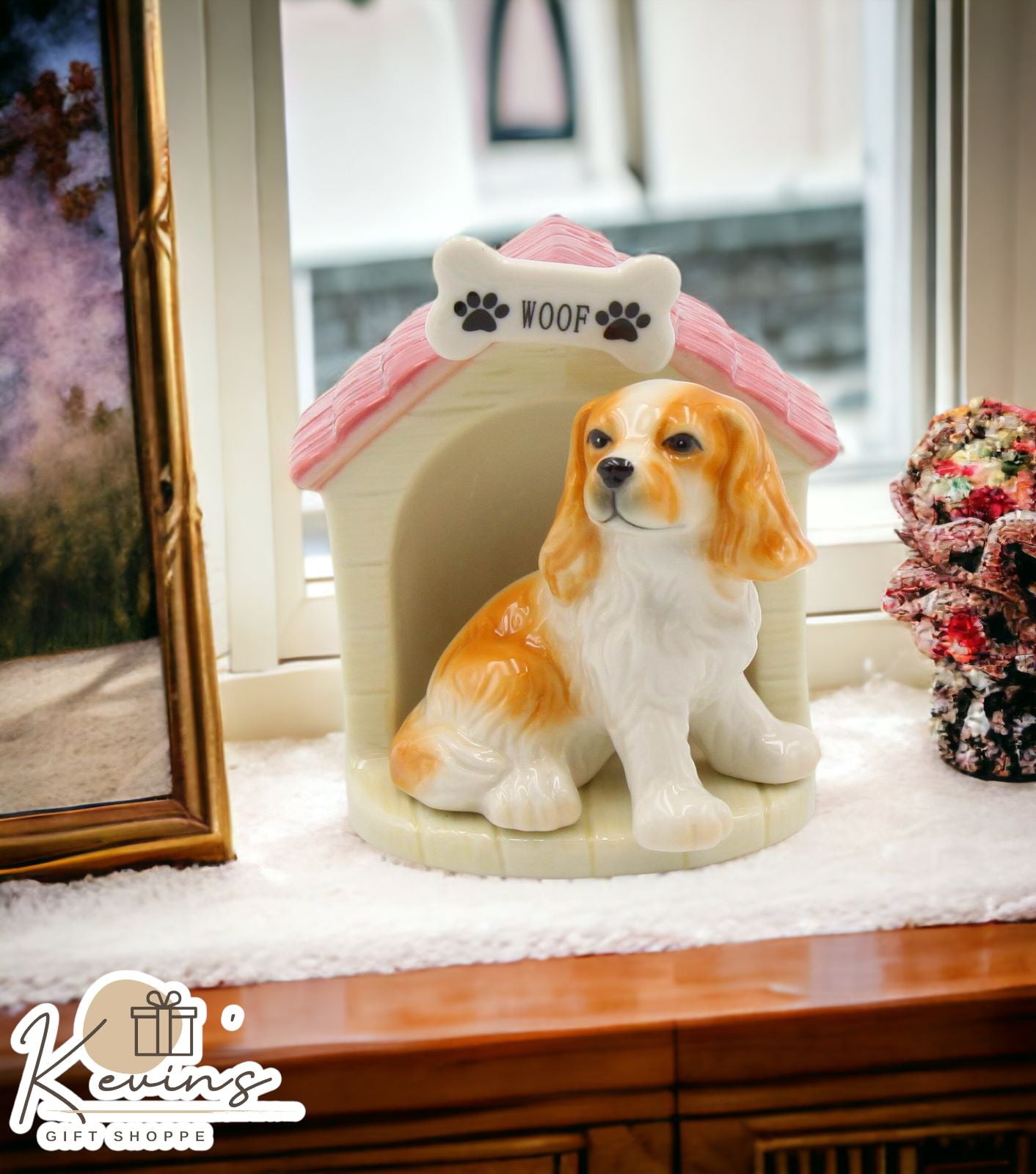 Cocker Spaniel With Doghouse Salt And Pepper Home Décor Gift for Her Gift for Mom Kitchen Décor Dog Lover Gift - Salt &