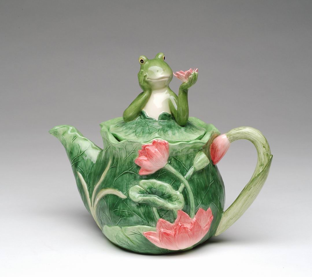 Alfrogo Frog Teapot - kevinsgiftshoppe