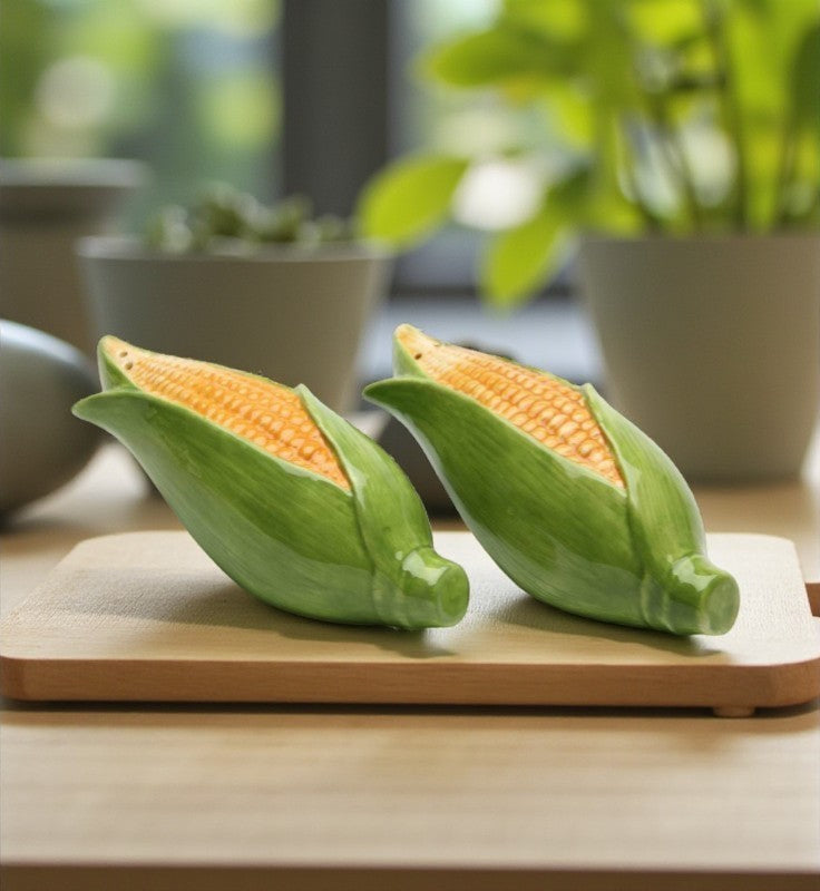 Hand Painted Ceramic Corn Salt & Pepper Shakers Home Décor Gift for Her Gift for Mom Kitchen Décor Farmhouse Décor
