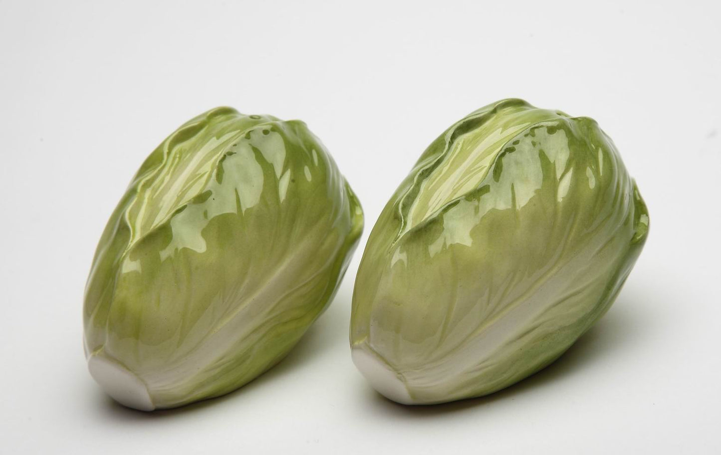 Hand Painted Ceramic Lettuce Salt & Pepper Shakers Home Décor Gift for Her Gift for Mom Kitchen Décor Farmhouse Décor