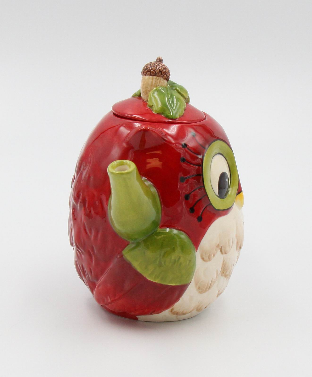 Hand Painted Ceramic Owl Teapot Gift for Her Gift for Mom Tea Party Décor Café Décor Farmhouse Décor - teapot