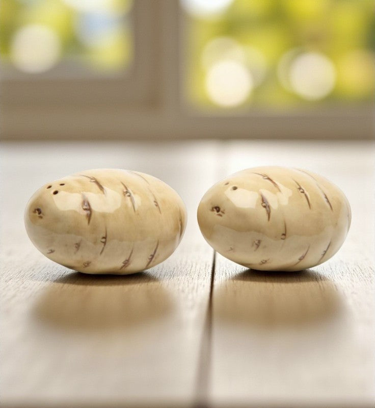 Hand Painted Ceramic Potato Salt & Pepper Shakers Home Décor Gift for Her Gift for Mom Kitchen Décor Farmhouse Décor
