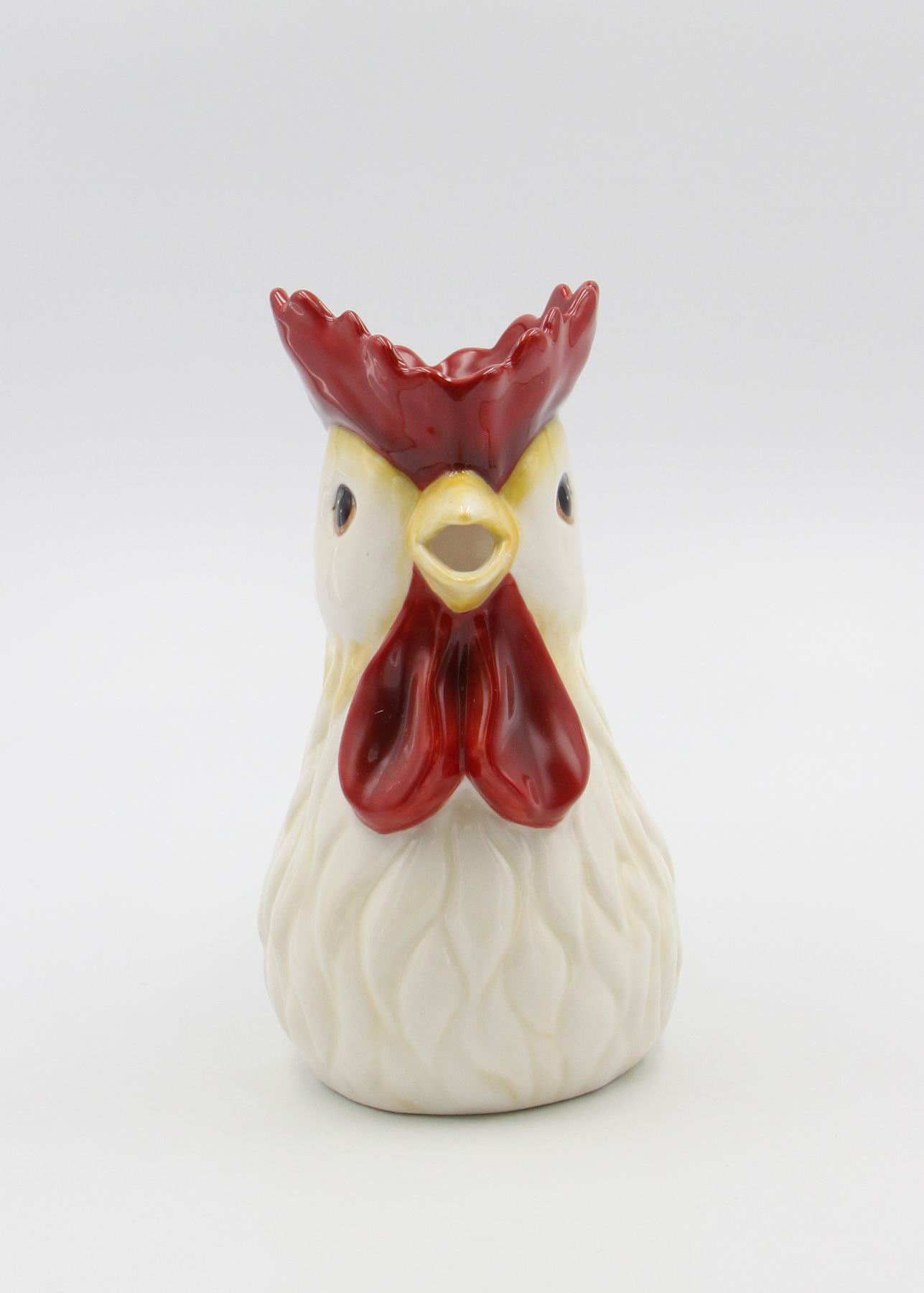 Hand Painted Ceramic Rooster Pitcher Home Décor Gift for Her Gift for Mom Kitchen Décor Farmhouse Décor Fall Decor