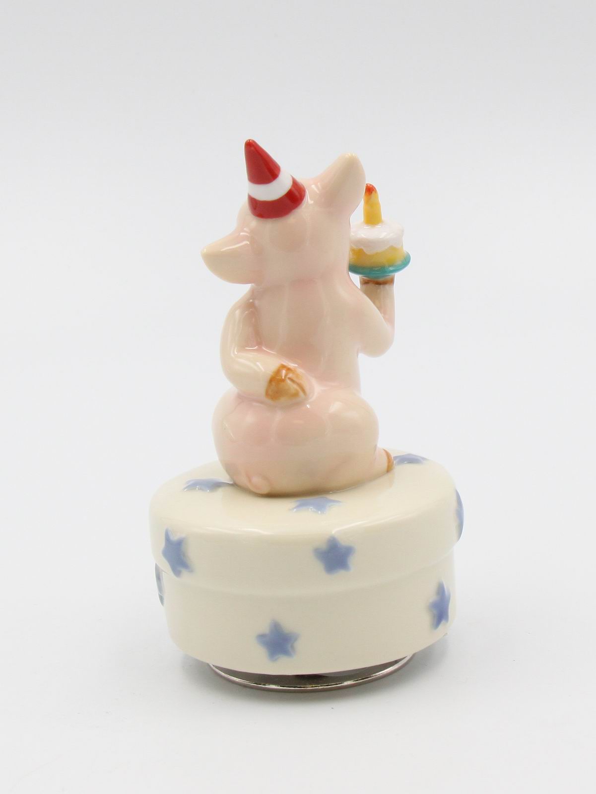 Happy Birthday Ceramic Pig Music Box Home Décor Gift for Her Gift for Mom Kitchen Décor Farmhouse Décor - Music Boxes