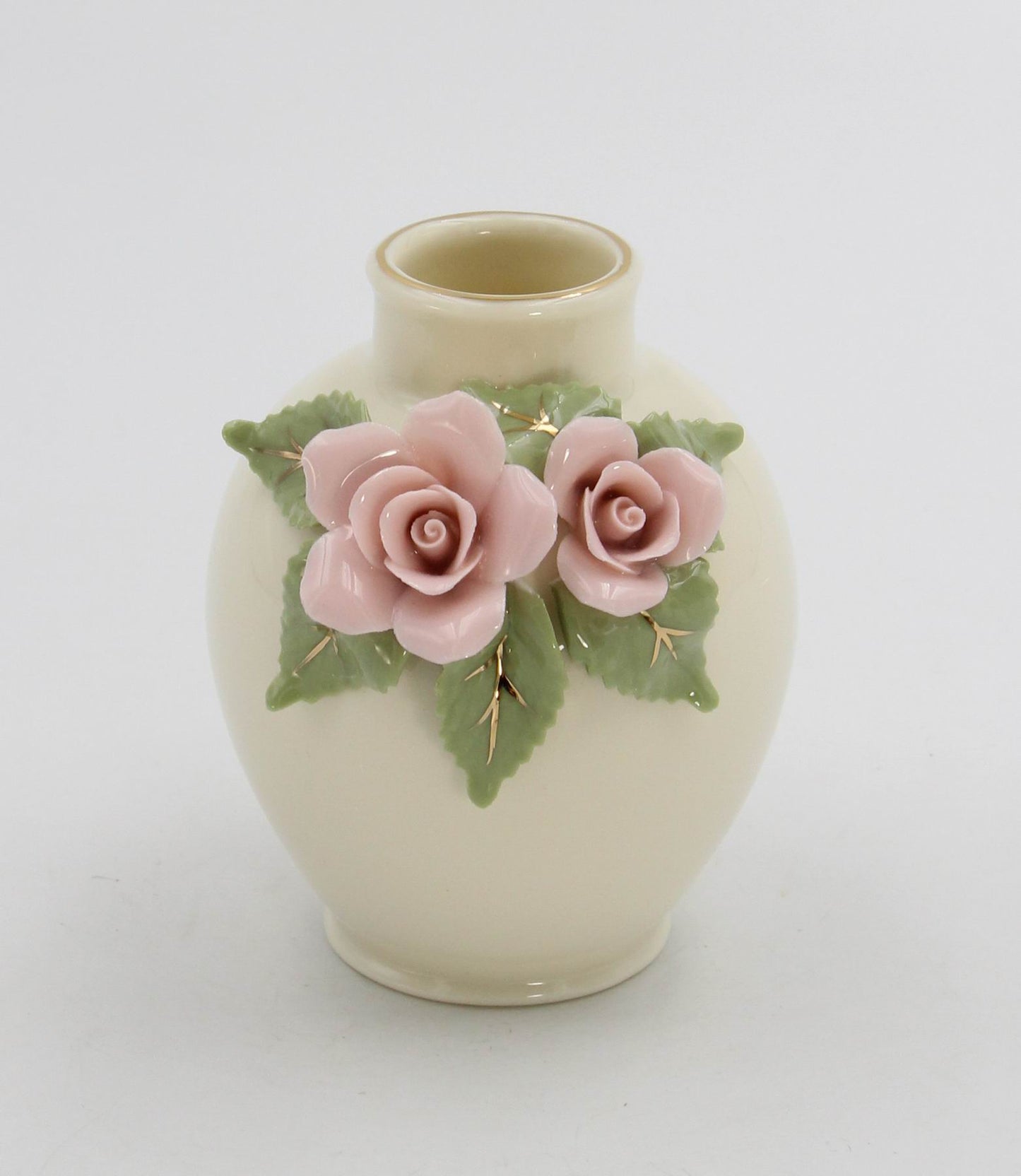 Mini Size Ceramic Rose Flowers Vase Home Décor Gift for Her Gift for Mom Spring Decor