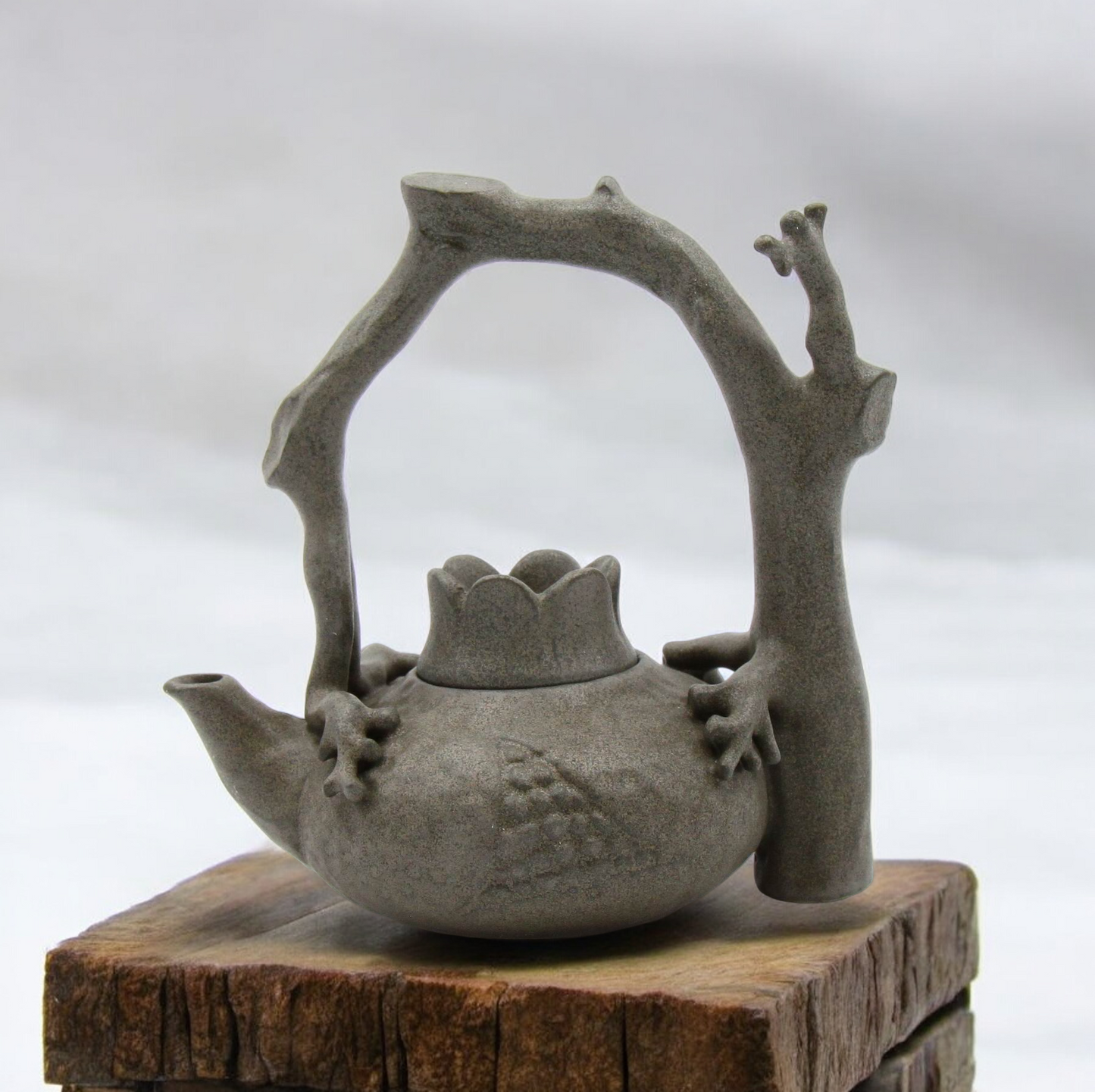 Mini Size Ceramic Tree Trunk Teapot Home Decor Cafe Decor Gift for Her Afternoon Tea Party - teapot