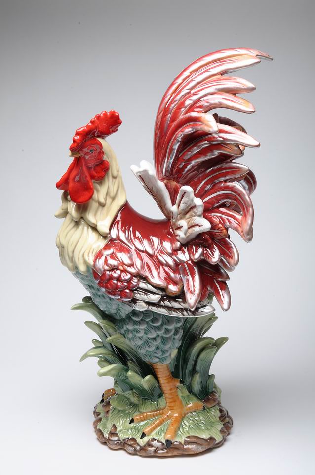 Red Rooster Figurine 23"H - kevinsgiftshoppe