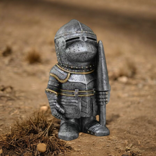 Polyresin Knight in Medieval Armor, Gift for Him, Medieval Decor, Boardgame Piece Decor