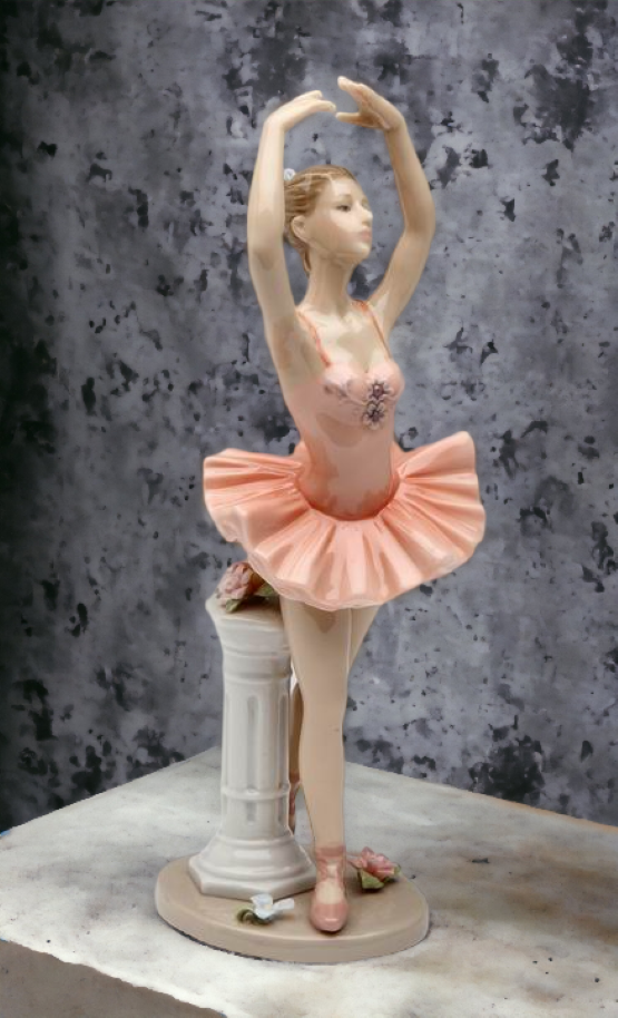 Ceramic Ballerina Dancing Figurine, Home Décor, Gift for Her, Gift for Daughter, Gift for Ballerina Dancer