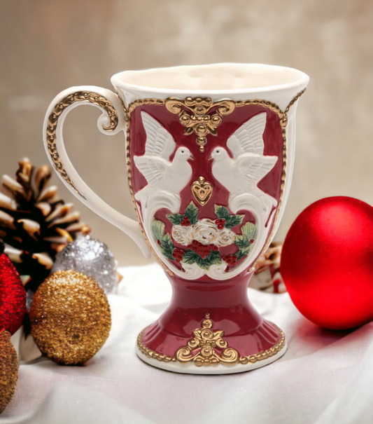 Ceramic Christmas Fantasia Coffee Mug, Home Décor, Gift for Her, Gift for Mom, Kitchen Décor, Christmas Décor