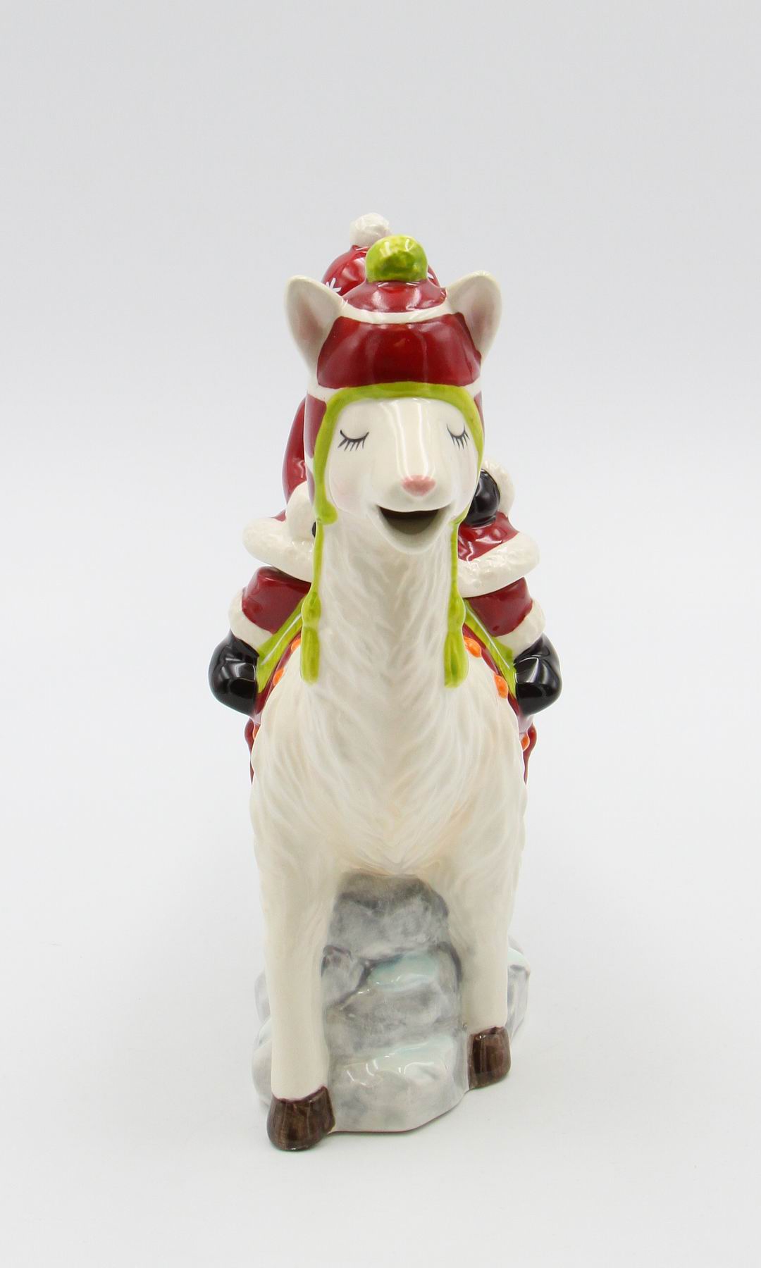 Ceramic Santa Riding A Llama Teapot 14 OZ, Home Décor, Gift for Her, Gift for Mom, Kitchen Décor, Christmas Décor