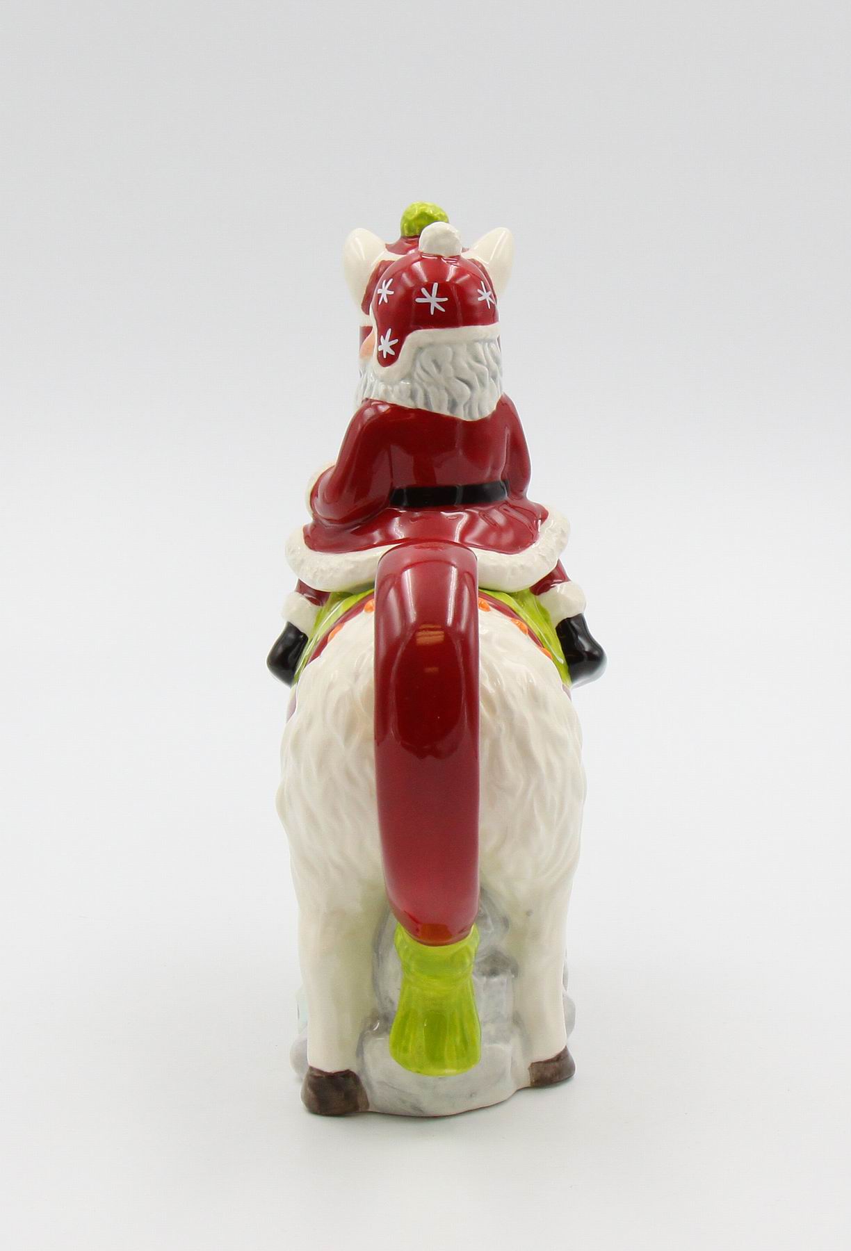 Ceramic Santa Riding A Llama Teapot 14 OZ, Home Décor, Gift for Her, Gift for Mom, Kitchen Décor, Christmas Décor