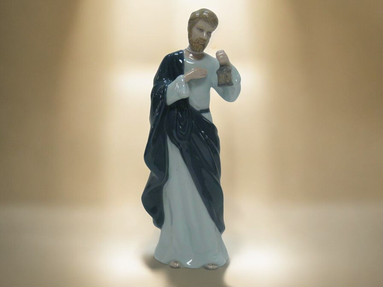 Ceramic Father Joseph Figurine, Religious Decor or Gift, Nativity Piece