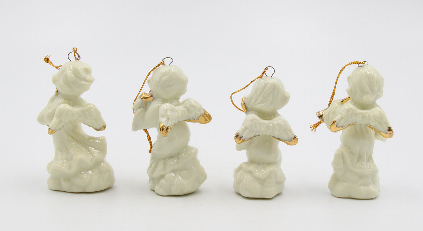 Ceramic Angel Ornaments-Set of 4, Home Décor, Gift for Her, Gift for Mom, Christmas Décor