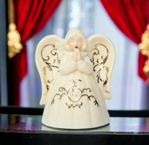 Ceramic Praying Angel Tealight Holder, Religious Décor, Religious Gift, Church Décor, Church Gift, Baptism Gift