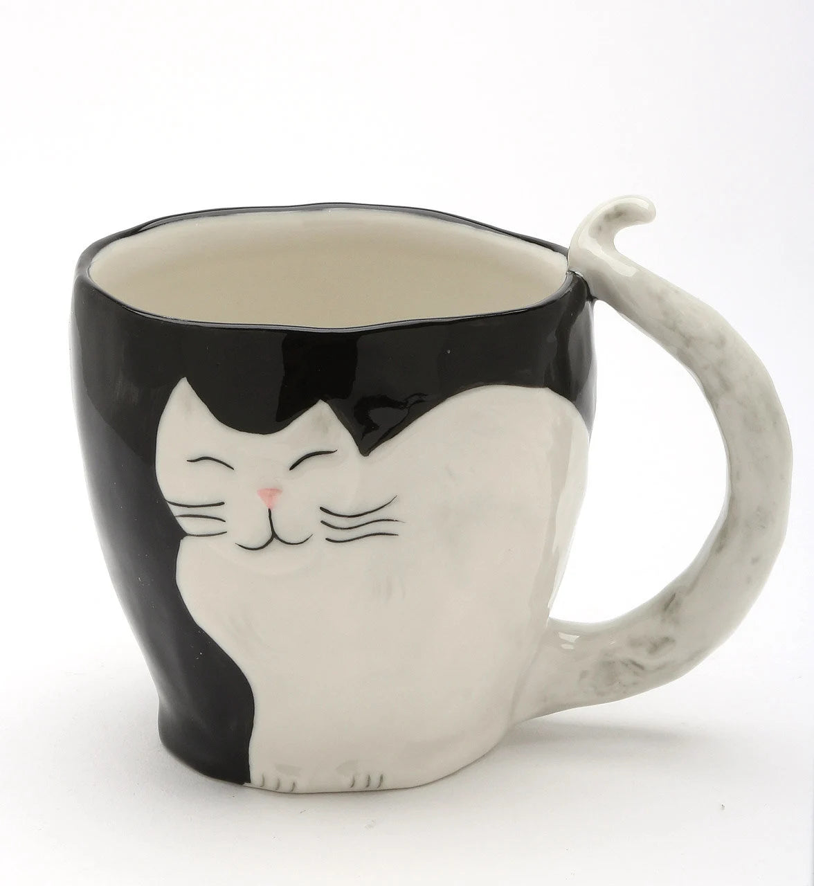 Ceramic White Himalayan Cat Mug, Cat Lover Gift, Gift for Her