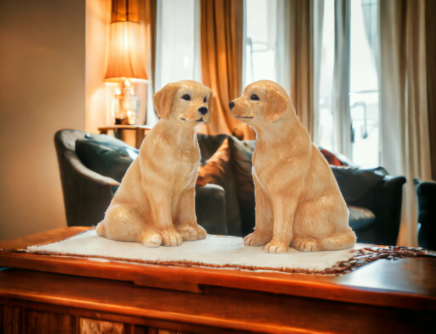 Ceramic Labrador Dog Salt & Pepper Shakers, Home Décor, Gift for Her, Gift for Mom, Kitchen Décor, Dog Lover Gift