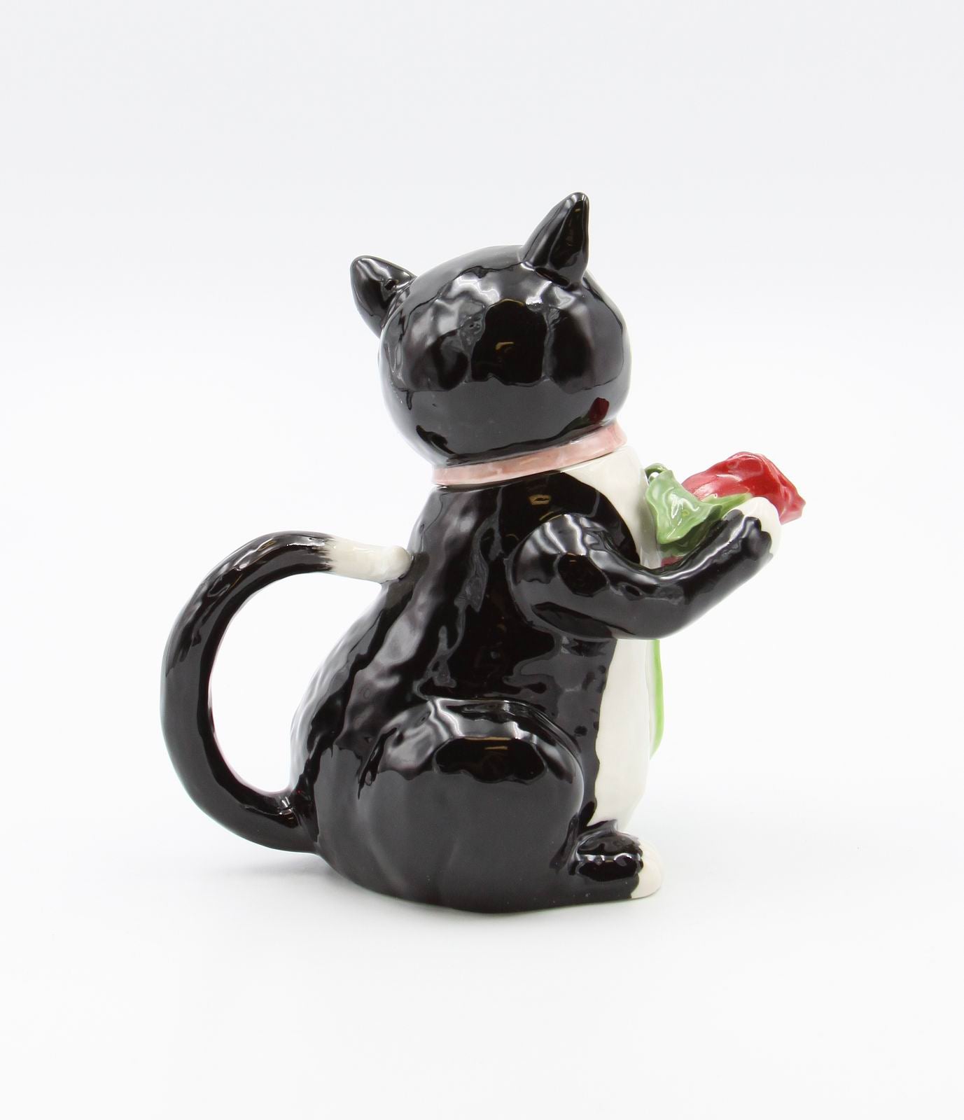 Ceramic Black Cat Teapot, Home Décor, Gift for Her, Gift for Mom, Tea Party Décor, Cat Lovers Gift, Pet Loss Gift