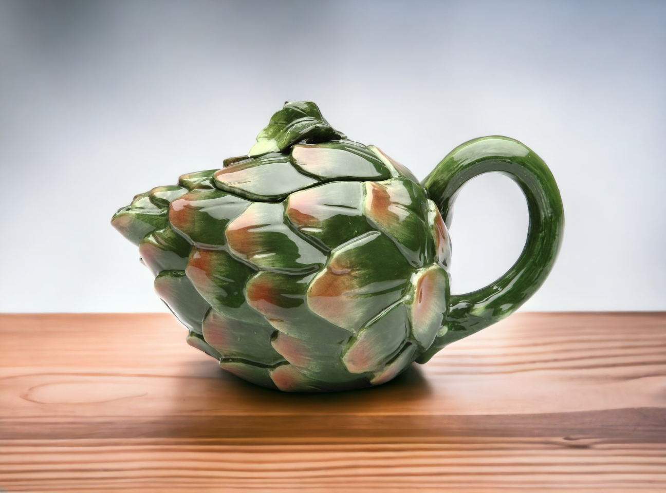 Ceramic Artichoke Teapot, Gift for Her, Gift for Mom, Tea Party Décor, Café Décor, Farmhouse Décor