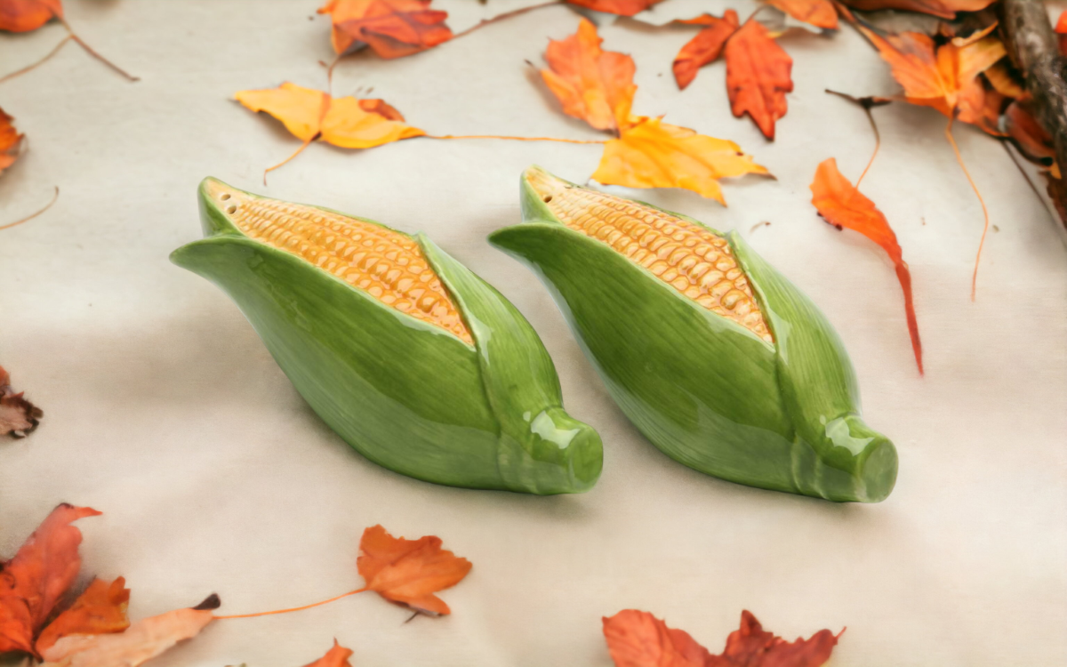 Hand Painted Ceramic Corn Salt & Pepper Shakers, Home Décor, Gift for Her, Gift for Mom, Kitchen Décor, Farmhouse Décor