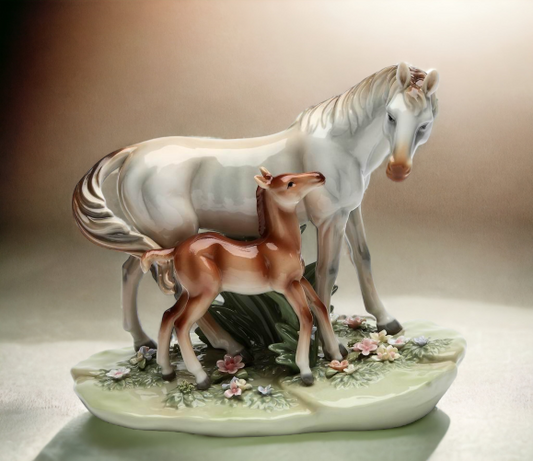Ceramic Horse First Steps, Home Décor, Gift for Him, Dad, Mom, Her, Farmhouse Décor, Horse Lover Gift, Office Decor