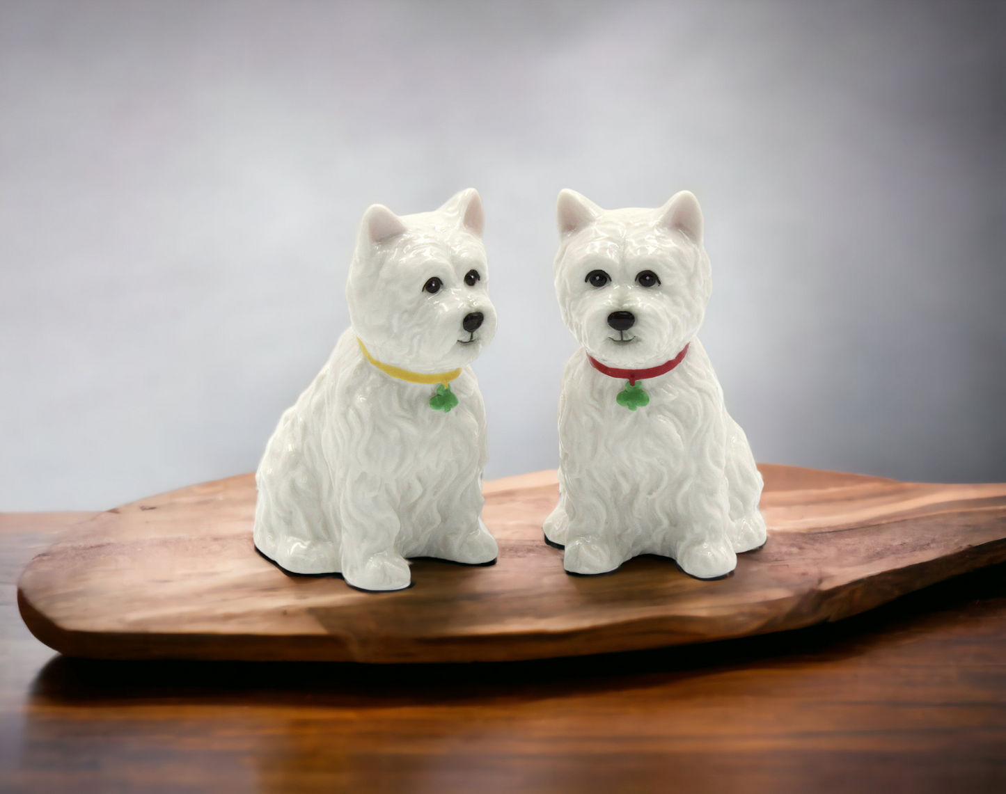 Ceramic Westie Dog Salt & Pepper Shakers, Home Décor, Gift for Her, Gift for Mom, Kitchen Décor, Christmas Décor, Gift for Dog Lover