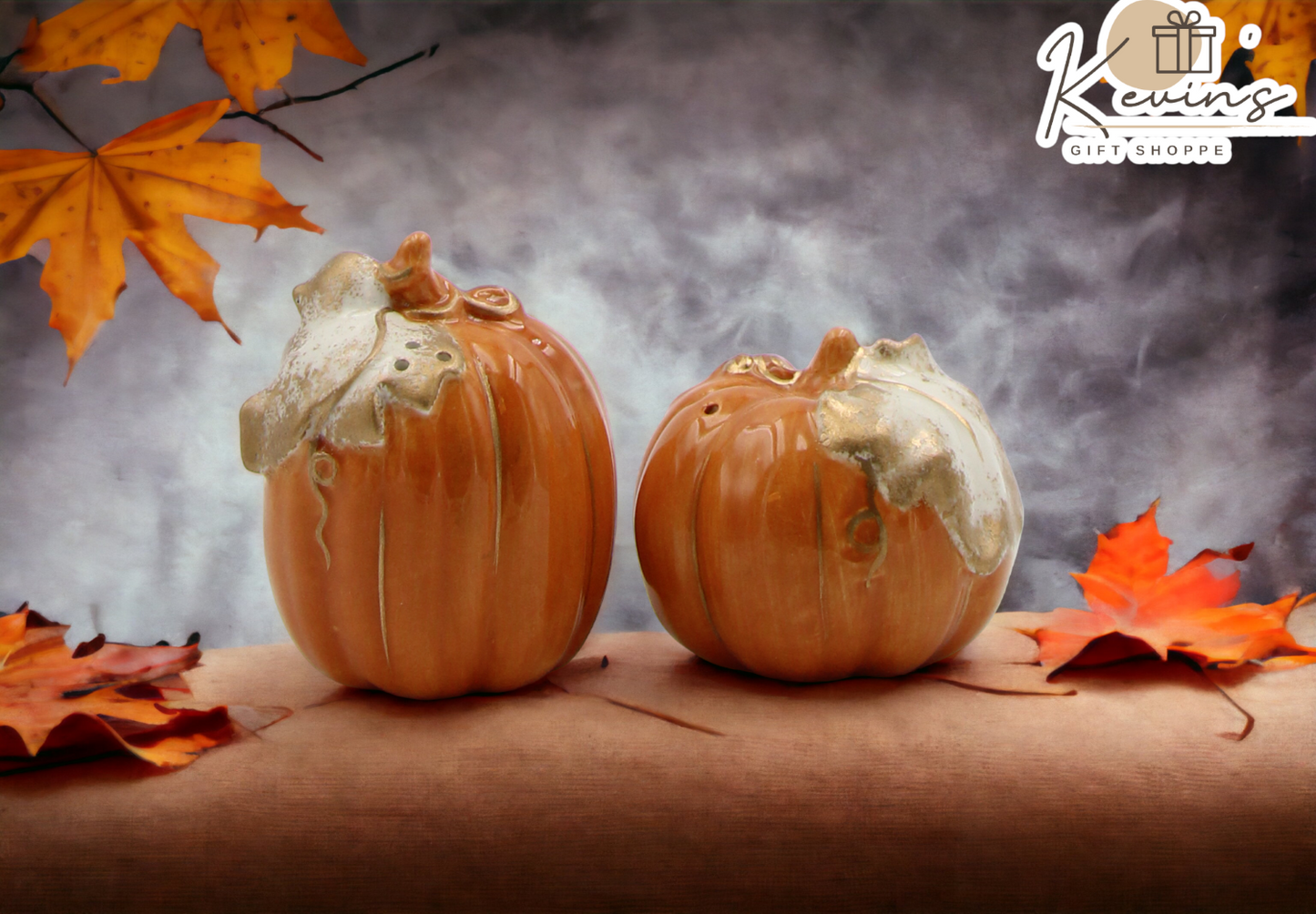 Ceramic Autumn Harvest Pumpkins Salt and Pepper, Home Décor, Gift for Her, Mom, Kitchen Décor, Fall Décor, Thanksgiving Décor