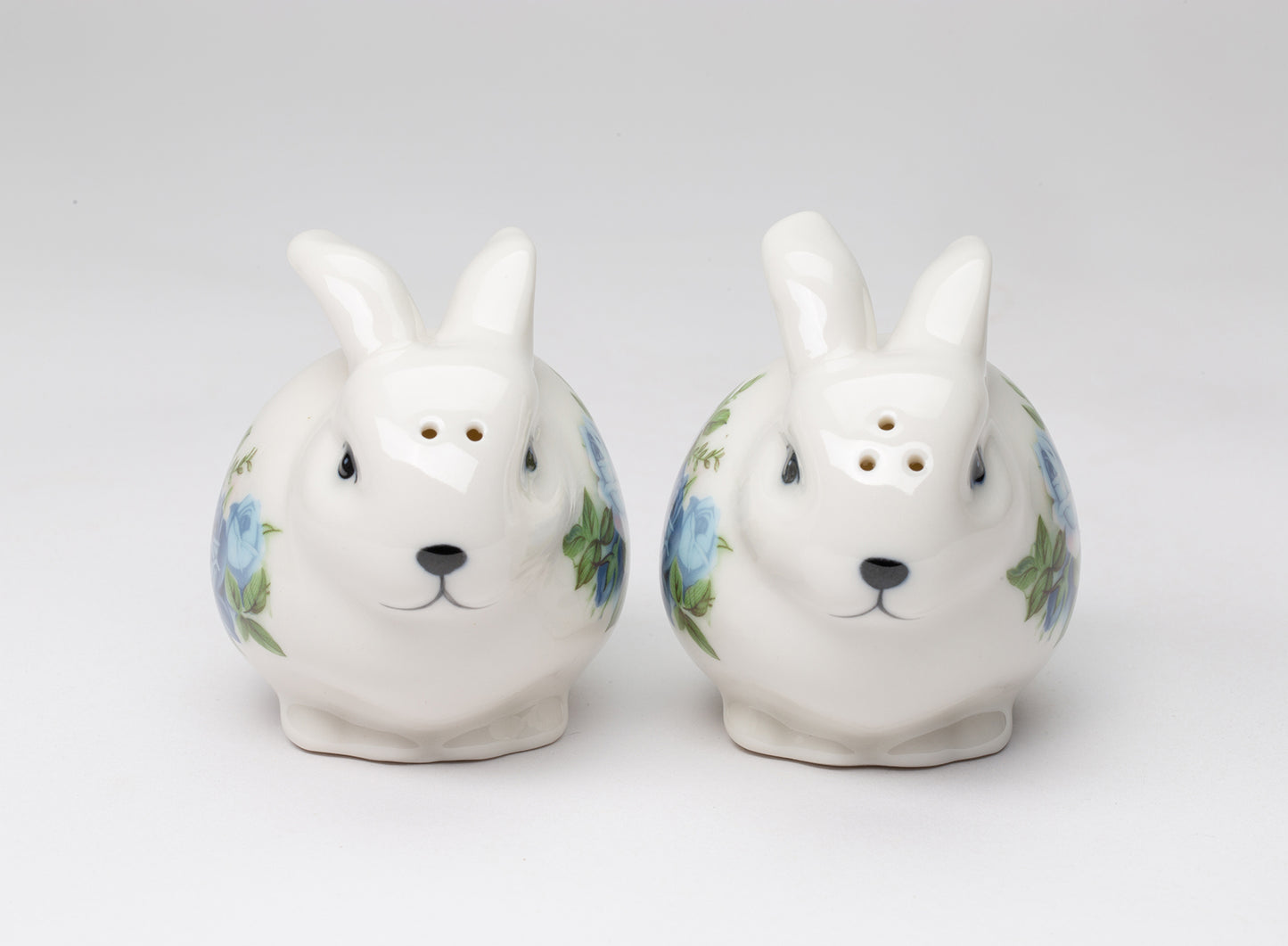 Ceramic Victorian Easter Bunny Salt And Pepper Shakers, Spring Decor, Gift for Mom