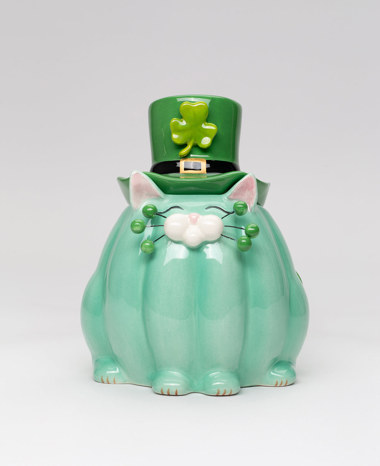 Ceramic Saint Patrick Whisker Cat Candy Box, Saint Patrick Decor, Saint Patrick Gift, Gift for Her, Gift for Mom