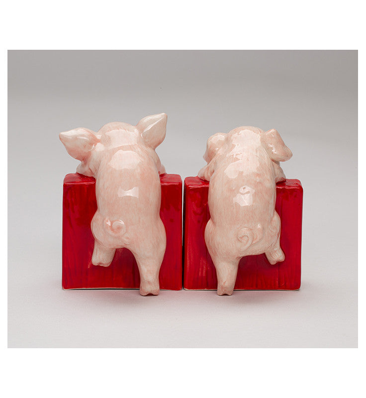 Ceramic Country Pigs Salt and Pepper Shakers