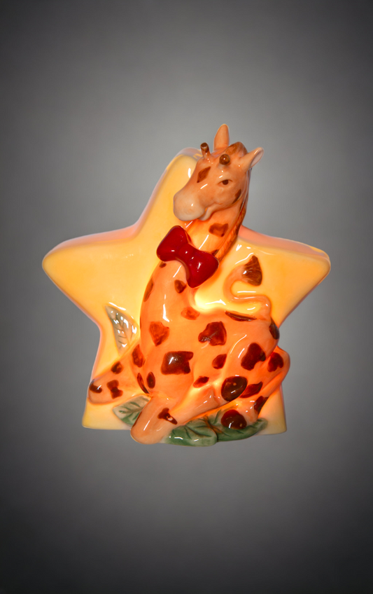 Ceramic Giraffe Plug-In Nightlight, Home Décor, Nursery Room Décor, Baby Registry Gift, Gift for New Parents