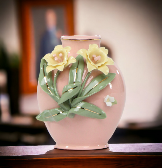 Ceramic Mini Size Ceramic Narcissus Flower Vase, Home Décor, Gift for Her, Gift for Mom