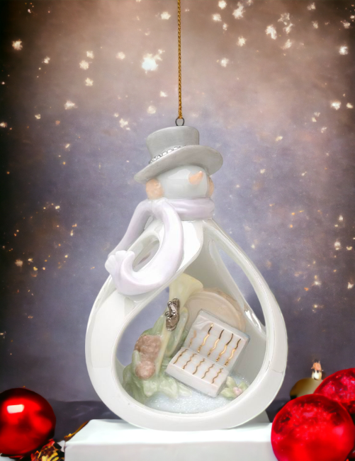 Ceramic Snowman Ornament, Home Décor, Gift for Her, Gift for Mom, Kitchen Décor, Christmas Décor