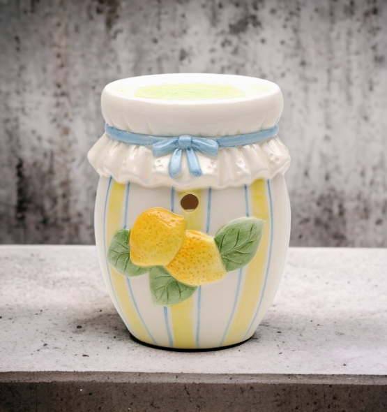 Ceramic Lemon preserve tart burner (tea light NOT included), Home Décor, Gift for Her, Gift for Mom, Bathroom Décor, Vanity Décor