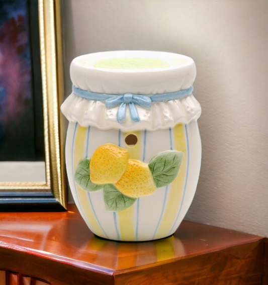 Ceramic Lemon preserve tart burner (tea light NOT included), Home Décor, Gift for Her, Gift for Mom, Bathroom Décor, Vanity Décor