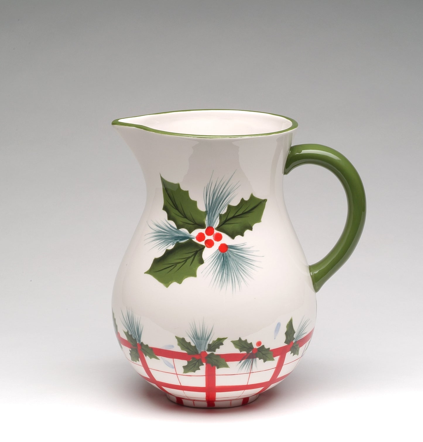 Ceramic Christmas Theme Drink Pitcher, Home Décor, Gift for Her, Gift for Mom, Kitchen Décor, Christmas Décor